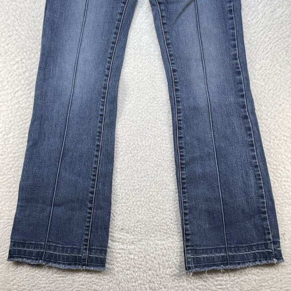 Raw Jeans Womens Size 28 Boot Cut Blue Denim Low Rise Jeans VERY RARE 27x31 USA - Picture 3 of 13